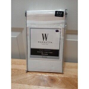 Wamsutta Hotel Border Micro‎ Cotton Sham 26" x 26" Blush Euro Pillow Case Cover